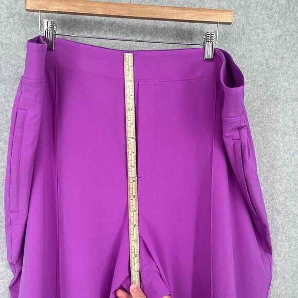 Athleta Brooklyn Heights High Rise Pant Size 22 Jazzy Purple Pull On Travel EUC - Picture 13 of 16